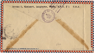 Image: airmail flight cover: First airmail flight, FAM-5, Miami - Puerto Barrios route, Juan Trippe