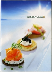 Image: menu: Singapore Airlines, Economy Class
