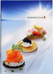 Image: menu: Singapore Airlines, Economy Class