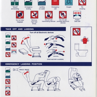 Image #1: safety information card: Silk Air, Airbus A320