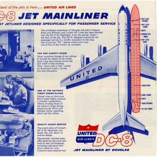 Image #2: brochure: United Air Lines, Douglas DC-8