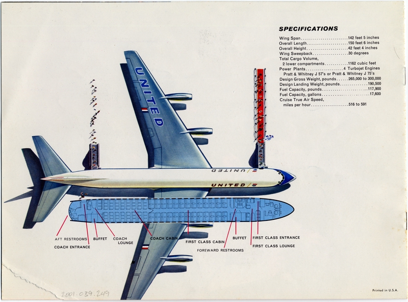 Image: brochure: United Air Lines, Douglas DC-8