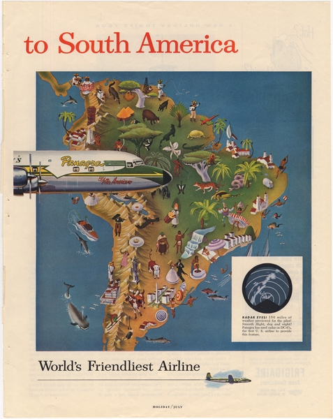 Image: advertisement: Panagra (Pan American-Grace Airways), Holiday