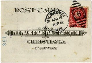 Image: airmail flight post card: The Trans Polar Flight Expedition