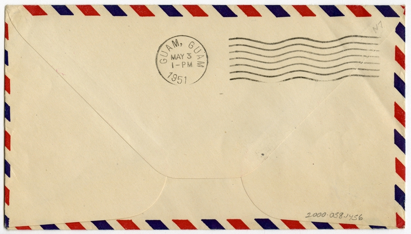 Image: airmail flight cover: Pan American World Airways, FAM-14, Wake Island - Guam
