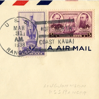 Image #1: airmail flight cover: Mass naval flight
