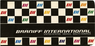 ticket jacket: Braniff International