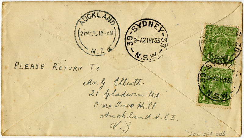 Image: airmail flight cover: Jubilee Air Mail, King George V