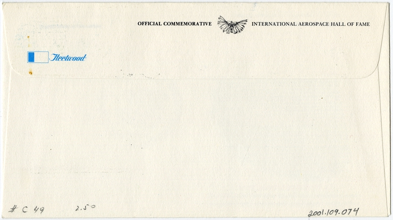 Image: airmail flight cover: Charles Lindbergh Transatlantic Flight, 50th Anniversary