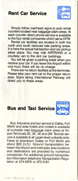 Image: airport information: Dallas / Fort Worth International Airport