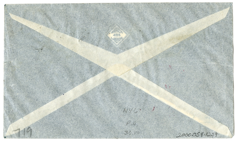 Image: airmail flight cover: New York, Rio & Buenos Aires Line (NYRBA), first airmail flight, Argentina - United States, W.S. Grooch