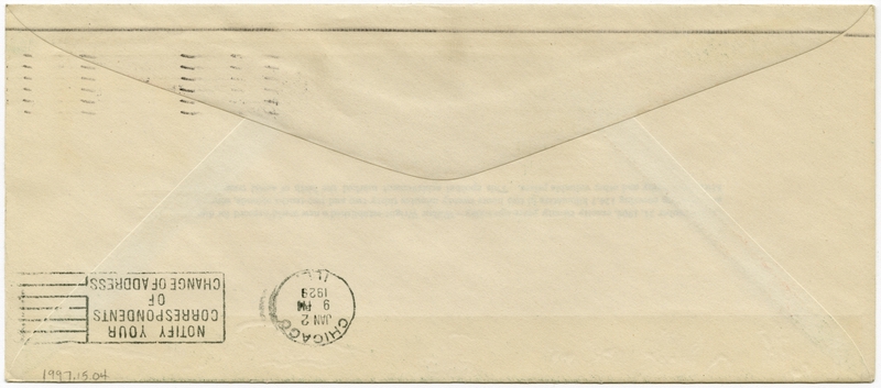 Image: airmail flight cover: Wright Brothers first flight, 20th Anniversary