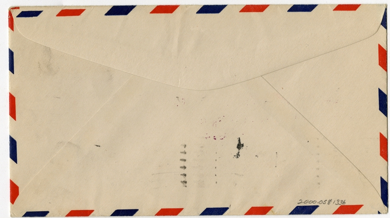 Image: airmail flight cover: Boeing 307 Stratoliner, first pressure-cabin test