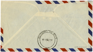 Image: airmail flight cover: United Air Lines, first jet mail service, AM-1