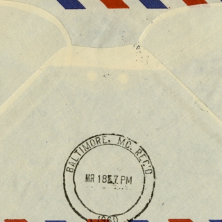 Image #2: airmail flight cover: United Air Lines, first jet mail service, AM-1