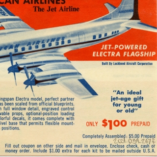 Image #10: flight information packet: American Airlines, Boeing 707 Astrojet