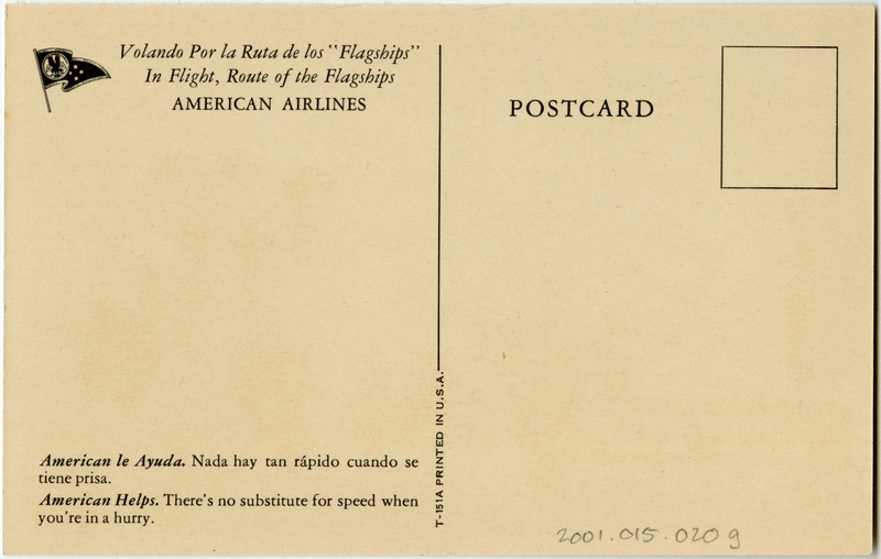 Image: flight information packet: American Airlines, Douglas DC-3