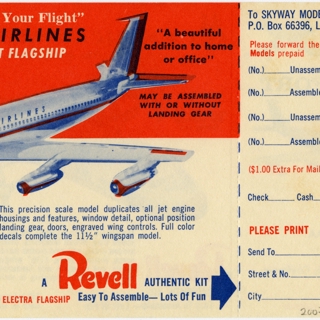 Image #5: flight information packet: American Airlines, Boeing 707