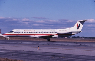 slide: American Eagle, Embraer ERJ 135, John F. Kennedy International Airport (JFK)