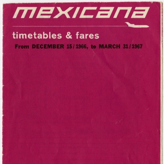 Image #1: timetable: Mexicana Airlines