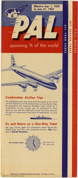 Image: timetable: Philippine Air Lines
