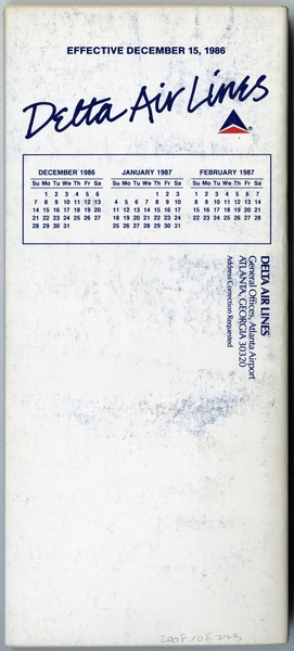 Image: timetable: Delta Air Lines