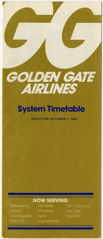 Timetable: Golden Gate Airlines