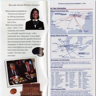 Image #3: timetable: Midwest Express Airlines (Midwest Airlines)