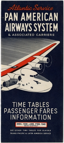 Timetable: Pan American Airways System, Atlantic service