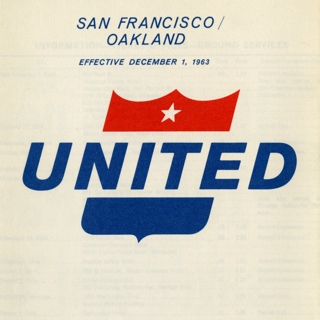 Image #1: timetable: United Air Lines, San Francisco and Oakland