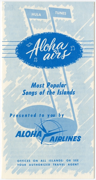 Image: flight information packet: Aloha Airlines