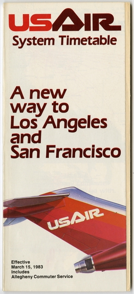 Image: timetable: USAir