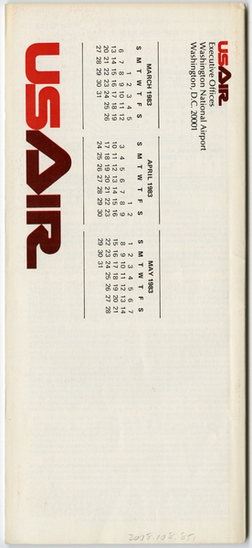 Image: timetable: USAir