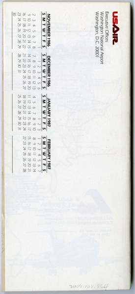 Image: timetable: USAir