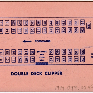 Image #11: flight information packet: Pan American World Airways, Boeing 377 Stratocruiser