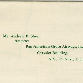 Image #11: flight information packet: Panagra (Pan American-Grace Airways)