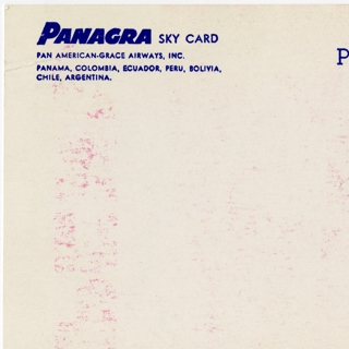 Image #21: flight information packet: Panagra (Pan American-Grace Airways)