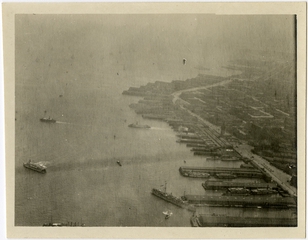 Image: photograph: San Francisco Bay Area aerial, San Francisco piers