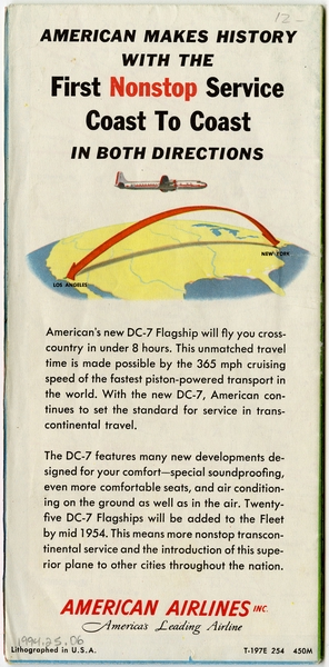 Image: route map: American Airlines, system map