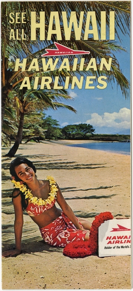 Image: route map: Hawaiian Airlines, inter-island routes