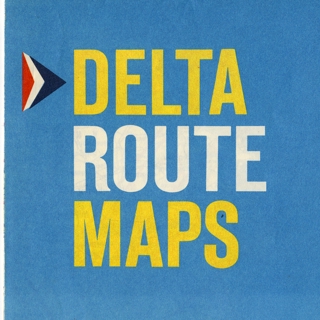 Image #1: route map: Delta Air Lines, domestic and Caribbean routes