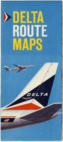 Route map: Delta Air Lines, domestic and Caribbean routes