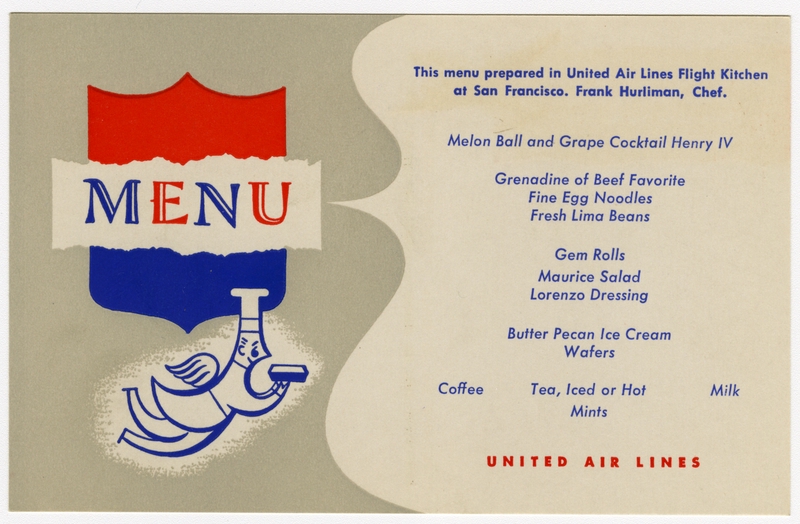 Image: menu: United Air Lines