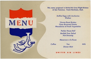 Image: menu: United Air Lines