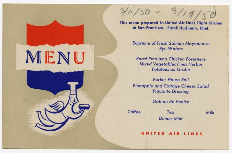 Image: menu: United Air Lines