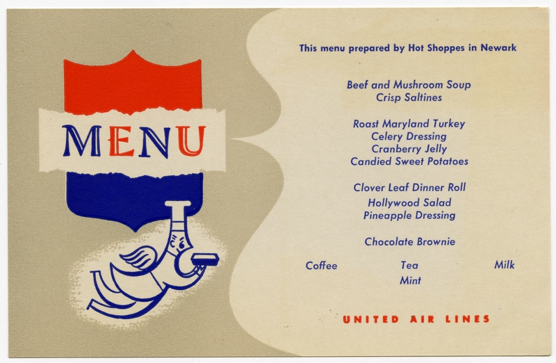 Image: menu: United Air Lines