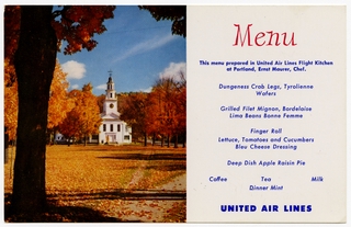 Image: menu: United Air Lines