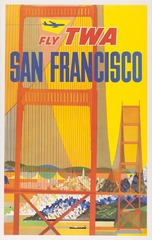 Image: poster: TWA (Trans World Airlines), San Francisco
