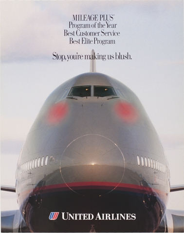 Poster: United Airlines, Mileage Plus