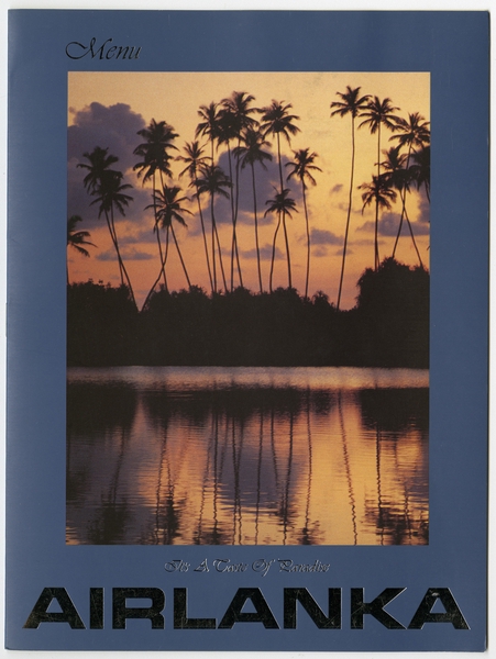 Image: menu: Air Lanka